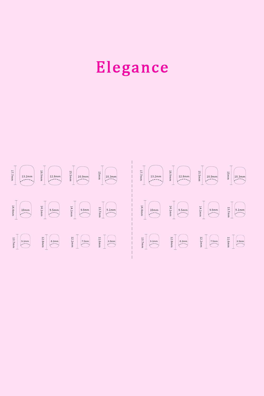 SO PINK BEAUTY Press On Nails 2 Packs-elegance 